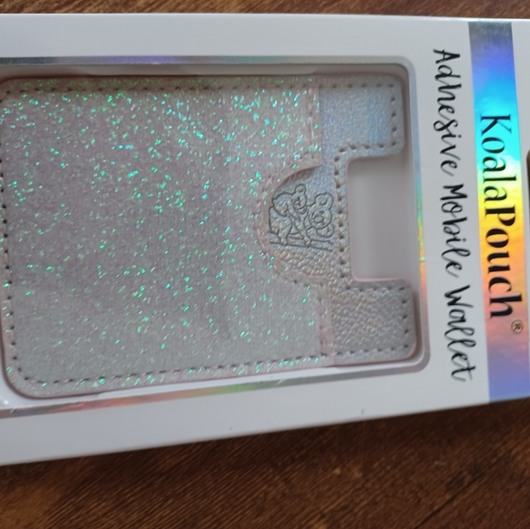 Glitter Koala Pouch - Phone Card Holder, Stick On Wallet (White) - Picture 8 of 8
